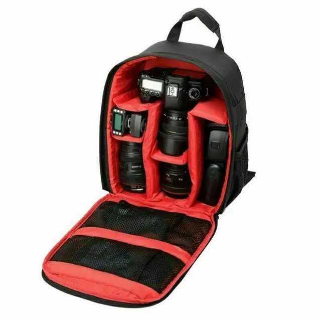 Alt view image 2 of 7 - Digital Camera Waterproof Sling Backpack Shoulder Bag for Canon Nikon Sony DSLR orange