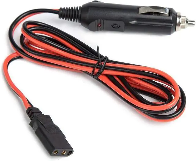 Alt view image 7 of 7 - For Cobra Ranger CB Ham Radios Power Cord 3-Pin Plug & Car Cigarette Socket 12v