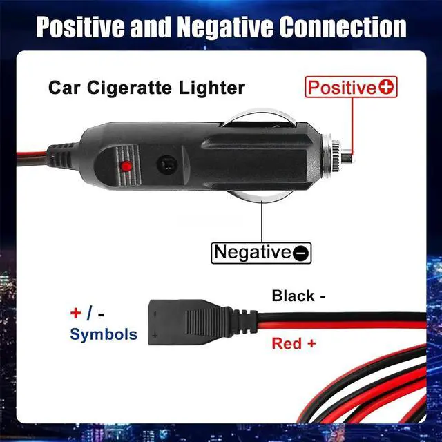Alt view image 5 of 7 - For Cobra Ranger CB Ham Radios Power Cord 3-Pin Plug & Car Cigarette Socket 12v 2PCS