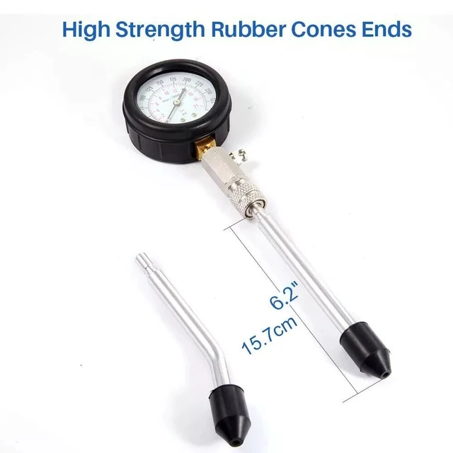 Alt view image 7 of 7 - Engine Cylinder Compression Tester Gauge Kit Gas Petrol Diagnostic Testing Tool
