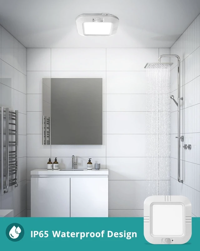 Alt view image 6 of 7 - 6000K Battery Operated Ceiling Light Motion Sensor Light Indoor Motion