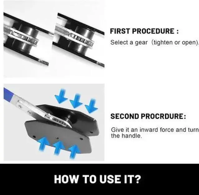 Alt view image 4 of 7 - Portable Install Tool Spreader Caliper Pad Press Car Ratchet Brake Piston Wrench