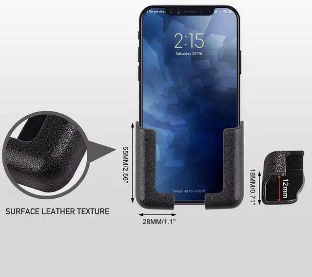 Alt view image 5 of 7 - 2 SET Multifunctional Car Phone Holder Smart Phone Mount Stand Bracket Mobile