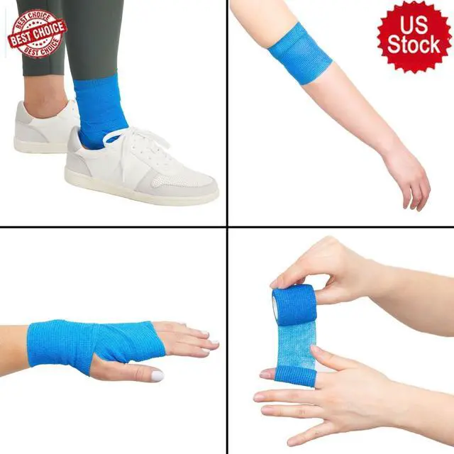 Alt view image 2 of 7 - 3 Inch x 5 Yards Colorful Self Adherent Wrap Bandage 12 Colors 24 Rolls