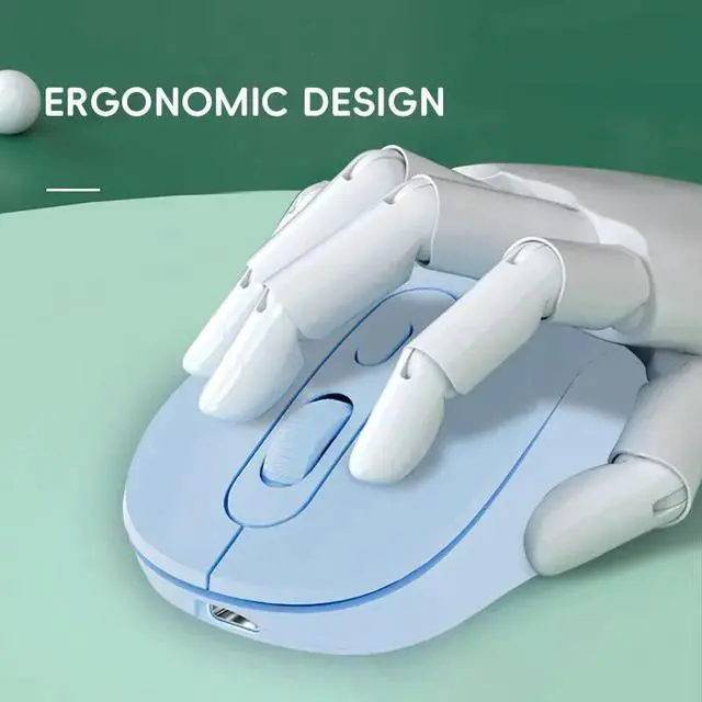 Alt view image 6 of 7 - 2.4G Bluetooth Dual Mode Wireless Mouse Silent Click Rechargeable For Laptop PC