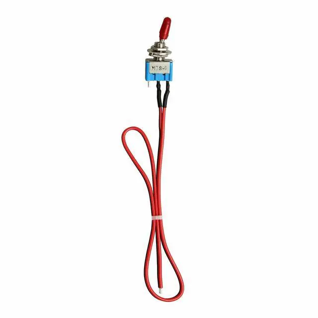 Alt view image 5 of 7 - 1SET SPST Mini Toggle Switch Wires On/Off Metal Small Automotive Car Truck 4PCS