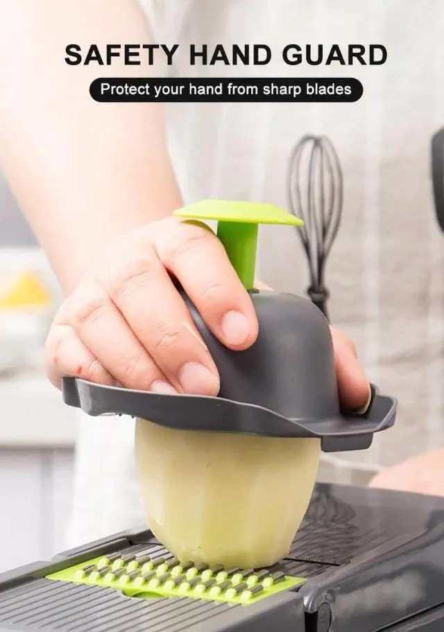 Alt view image 5 of 7 - 15-In-1 Vegetable Fruit Chopper Cutter Food Onion Veggie Dicer Slicer Kitchen-15-In-1 Square slicer with 3 blades