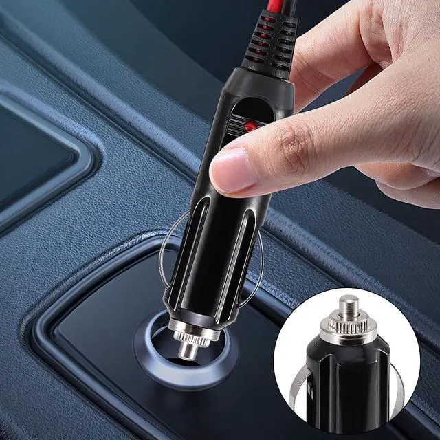 Alt view image 6 of 7 - 2Pcs 12V-24V Fused Car Cigarette Lighter Male Plug Leads LED Light Replacement-25cm/0.82ft