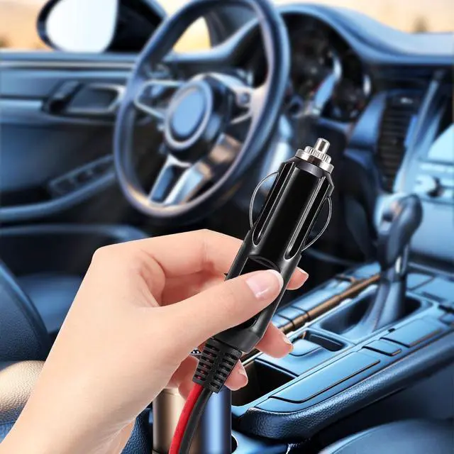 Alt view image 5 of 7 - 2Pcs 12V-24V Fused Car Cigarette Lighter Male Plug Leads LED Light Replacement-30cm/0.98ft