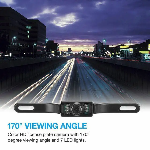 Alt view image 5 of 7 - 5" Monitor Backup Camera Car Rear View HD Parking System Night Vision