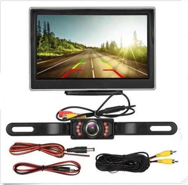 Main image of 5" Monitor Backup Camera Car Rear View HD Parking System Night Vision