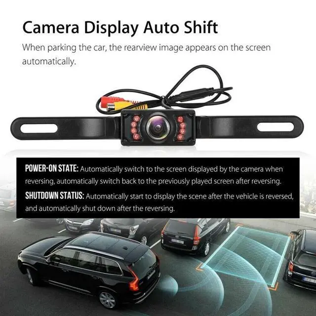 Alt view image 4 of 7 - 5" Monitor Backup Camera Car Rear View HD Parking System Night Vision Silver-Wireless Camera