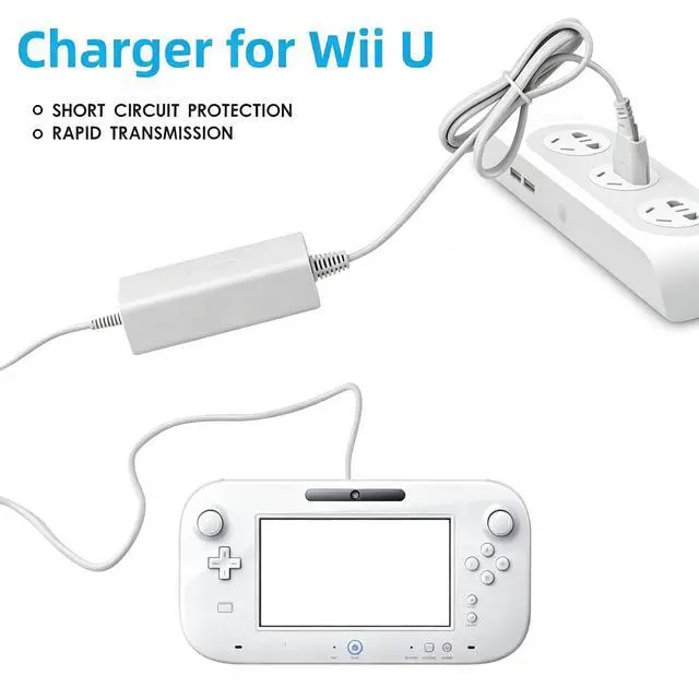 Alt view image 6 of 7 - AC Charger for Nintendo Wii U Gamepad Power Supply Wall Plug Home Fast Charging