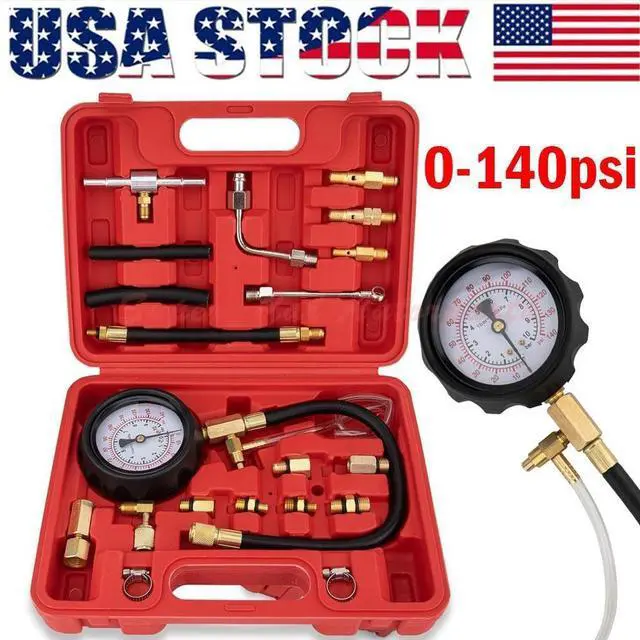 Main image of 0-140 PSI Fuel Injection Pump Pressure Tester Injector Pump Pressure Gauge Set