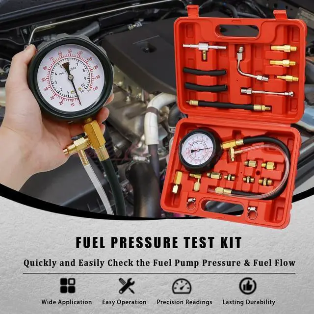 Alt view image 4 of 7 - 0-140 PSI Fuel Injection Pump Pressure Tester Injector Pump Pressure Gauge Set
