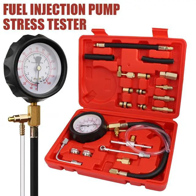 Alt view image 2 of 7 - 0-140 PSI Fuel Injection Pump Pressure Tester Injector Pump Pressure Gauge Set