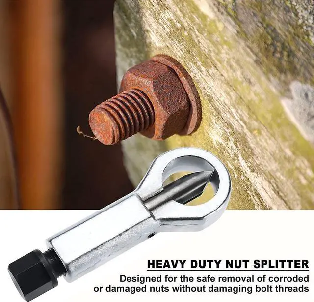 Alt view image 6 of 7 - 9-27mm Nut Splitter Breaker Nut Remover Extractor Adjustable Cracker Hand Tool