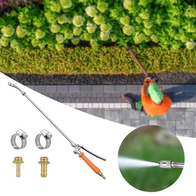 Alt view image 6 of 7 - 42'' Sprayer Wand Replacement 3/8" Brass Barb Universal Stainless Sprayer Wand
