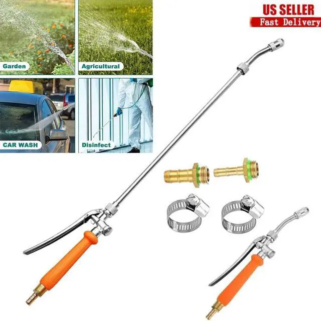 Main image of 42'' Sprayer Wand Replacement 3/8" Brass Barb Universal Stainless Sprayer Wand