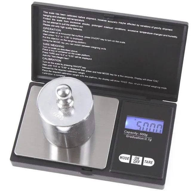 Main image of Pocket 1000g x 0.1g Digital Jewelry Gold Coin Gram Balance Weight Precise Scale