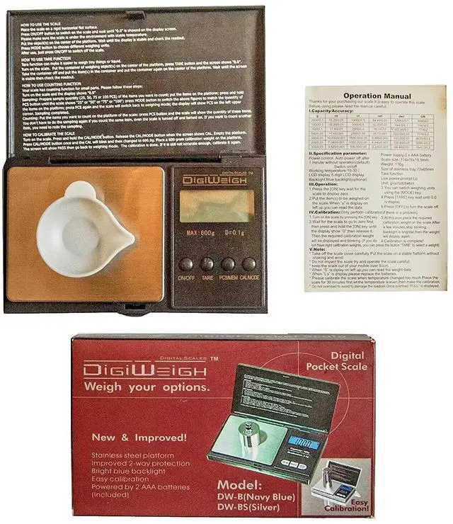 Alt view image 2 of 7 - Pocket 1000g x 0.1g Digital Jewelry Gold Coin Gram Balance Weight Precise Scale