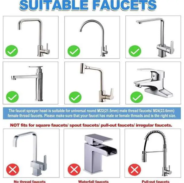 Alt view image 3 of 7 - 3 Model Kitchen Tap Head Water Faucet Extender Sprayer Sink Spray Aerator Nozzle