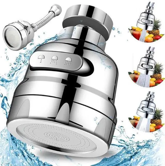 Alt view image 6 of 7 - 3 Model Kitchen Tap Head Water Faucet Extender Sprayer Sink Spray Aerator Nozzle