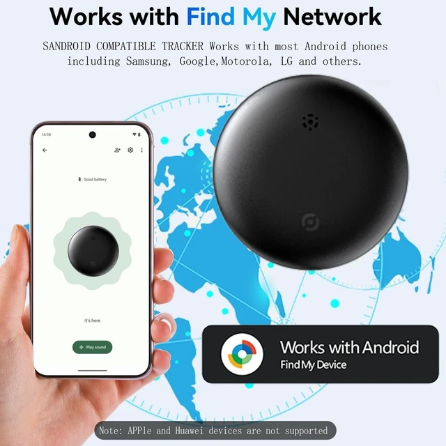 Main image of Magnetic GPS Car Tracker for Apple/Android Find My Vehicle Bike Tracking Device Android/1set