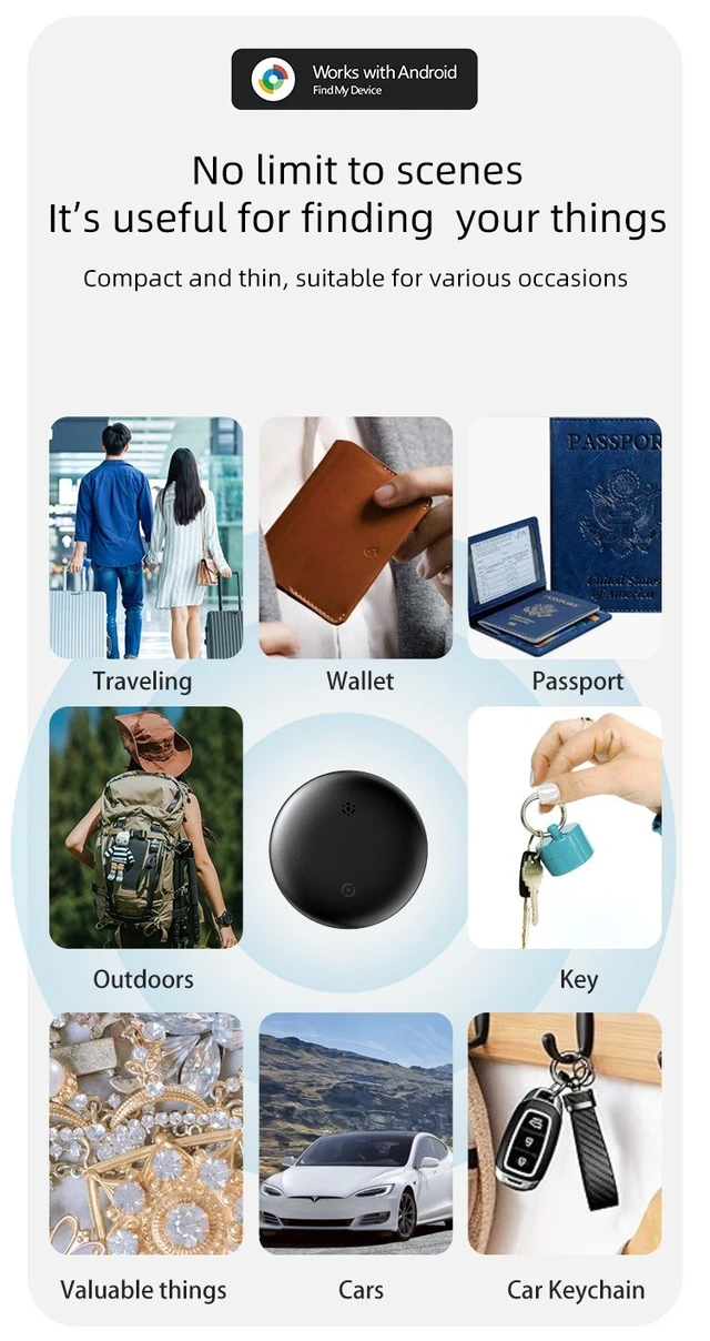 Alt view image 7 of 7 - Magnetic GPS Car Tracker for Apple/Android Find My Vehicle Bike Tracking Device Android/1set