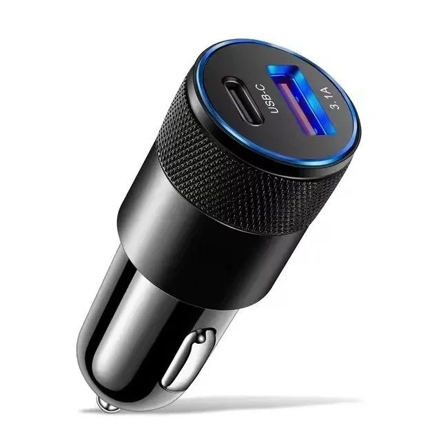 Alt view image 7 of 7 - Wireless Car Phone Charger Fast Charging Pad Mat+Dual Port PD Type C Car Charger