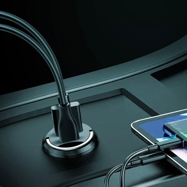 Alt view image 4 of 7 - 2 Port USB Super Fast Car Charger Adapter For iPhone Samsung Android Cell Phone