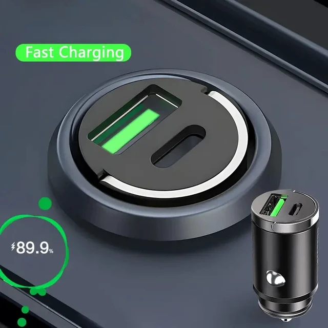 Alt view image 6 of 7 - 2 Port USB Super Fast Car Charger Adapter For iPhone Samsung Android Cell Phone
