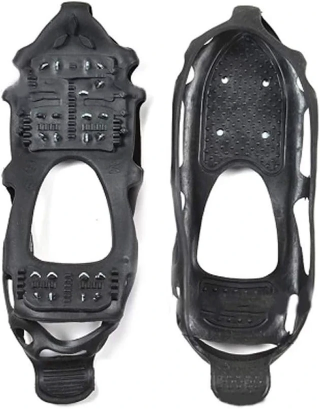 Alt view image 2 of 7 - Ice Cleats Snow Traction Cleats Crampon for Walking on Snow and Ice Non-Slip Ove