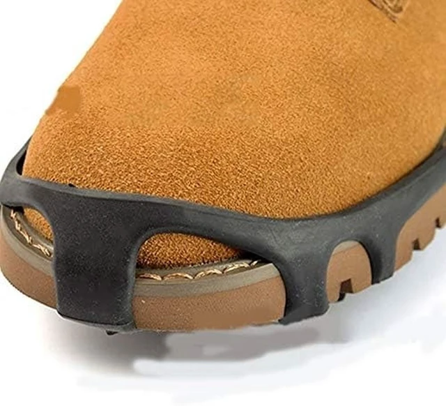 Alt view image 4 of 7 - Ice Cleats Snow Traction Cleats Crampon for Walking on Snow and Ice Non-Slip Ove Medium-5.5-7 men/7-8.5 women
