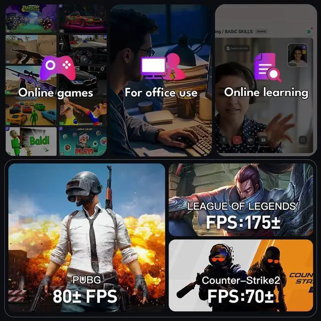 Alt view image 5 of 7 - Rmatamini P99M ITX Gaming PC mini desktop 5.6L, E5-2698v3 2.3GHz, 16-Cores, 32-Threads, GeForce GTX1650 4G 16GB DDR4 RAM 256G M.2 SSD 450W PSU WiFi 5 Bluetooth 5.2 USB 3.2 computer