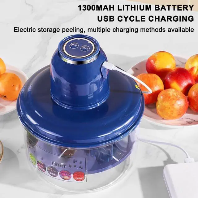 Alt view image 6 of 7 - Electric Grape Peeling Machine, 2025 Upgraded New Electric Automatic Garlic Peeler Machine, Rechargeable Home Peeler, Small Fruit Skin Remover Tool for Cherry, Tomatoes