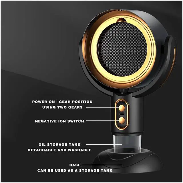 Alt view image 5 of 7 - Puff Hide Smoke Purifier Fan, Portable Smoke Away Fan for Indoor BBQ, Hot Pot, Extractor Hood (Purple)