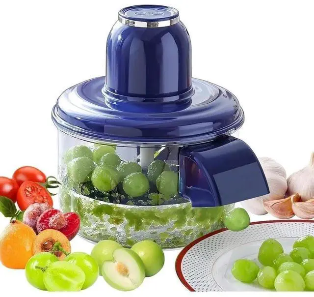 Main image of NKDFRI Automatic Grape Peeler Machine, Electric Garlic & Cherry Tomato Peeler Skin Remover Tool for Small Fruits, Effortless Peeling for Home Kitchen (Blue-1PC)