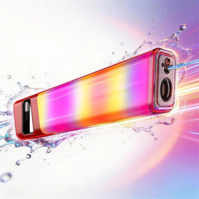 Alt view image 6 of 7 - Vibe Flow Rechargeable Continuous Shoot Water Blaster with LED Light & Sound for Summer Outdoor Game