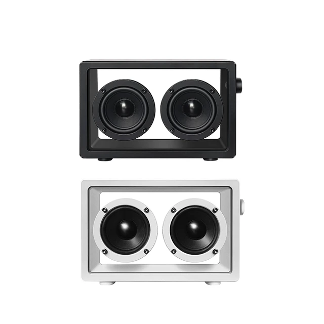 Alt view image 3 of 4 - 16W Portable Transparent BoxShaped Bluetooth Speaker, Minimalist Wireless Speaker, HD Loud Stereo Sound, Bluetooth V5.3 Wide Compatibility for Indoor & Outdoor Use (white)