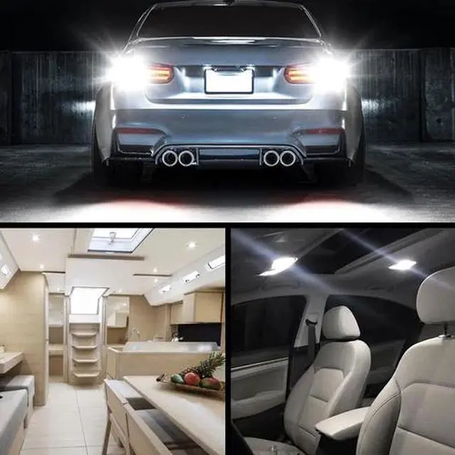 Alt view image 6 of 7 - 10Pcs 1157 BA15D Car LED Bulb 1206 22SMD Light Brake/Turn/Tail/Revese Lamp White