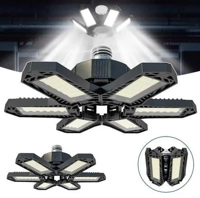 Main image of 1200000LM LED Garage Light Super Bright Work Shop Ceiling Light Deformable Bulb