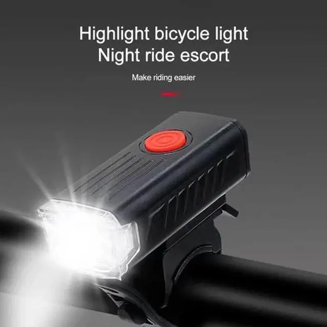 Alt view image 6 of 7 - USB Rechargeable LED Bicycle Headlight Bike Head Light Front Rear Lamp Cycling