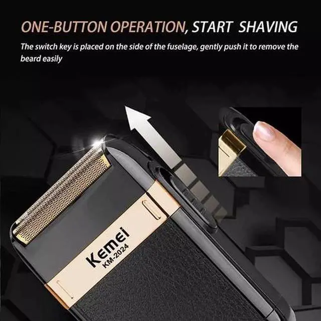 Alt view image 4 of 7 - Men's USB Electric Shaver Trimmer Razor Rechargeable Hair Beard Shaving Machine