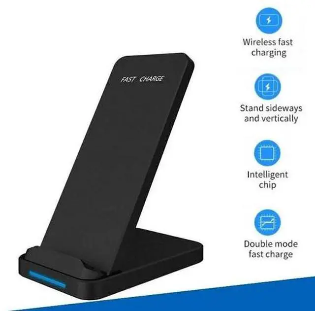 Alt view image 4 of 7 - 3 Pack Wireless Fast Charger Stand Dock Cradle for Apple iPhone Samsung Galaxy