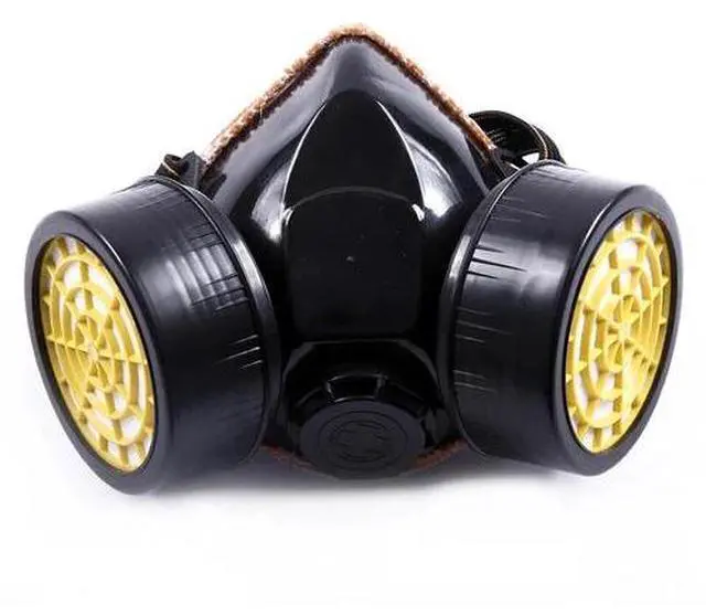 Alt view image 4 of 6 - Emergency Survival Safety Respiratory Gas Mask Goggles &2 Dual Protection Filter