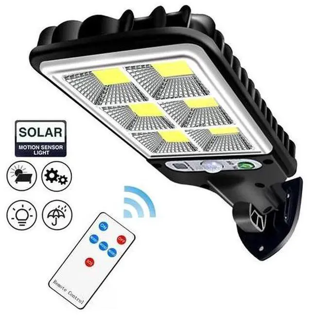 Alt view image 4 of 7 - 2PCS Outdoor Solar Wall Light LED Motion Sensor Bright Flood Street Lamp 3 Modes