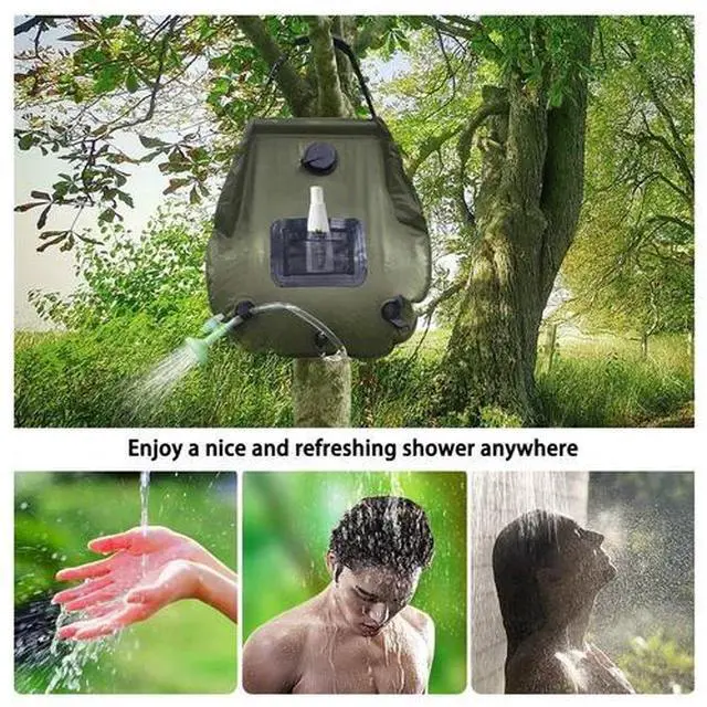 Main image of Solar Shower Bag 5 gallons/20L Solar Heating Camping Shower Bag for Camping