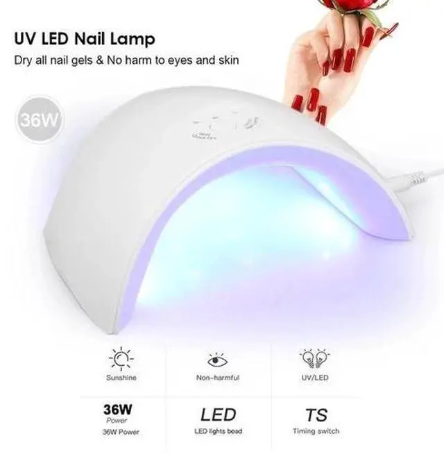 Main image of 36W LED UV Nail Polish Dryer Lamp Gel Acrylic Curing Light Spa Professional Kit
