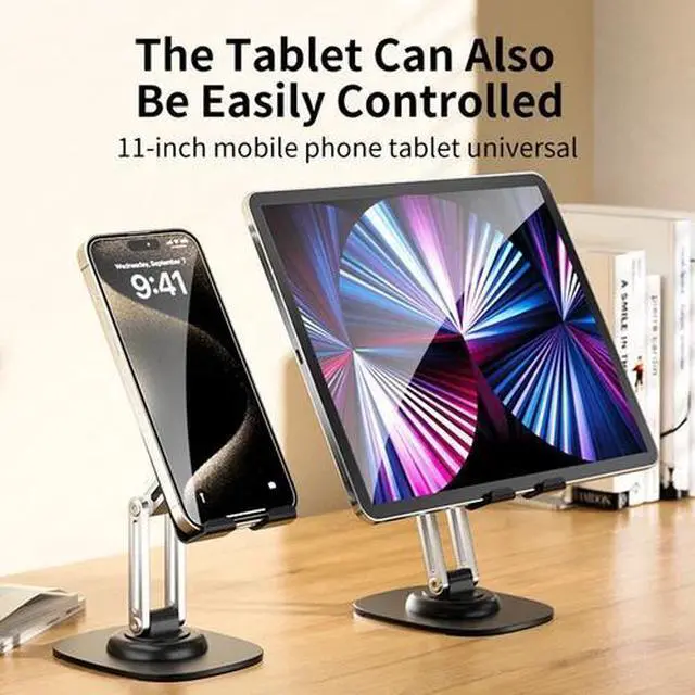 Alt view image 2 of 6 - Adjustable Universal Tablet Stand Desk Holder Mount For Cell Phone iPad iPhone